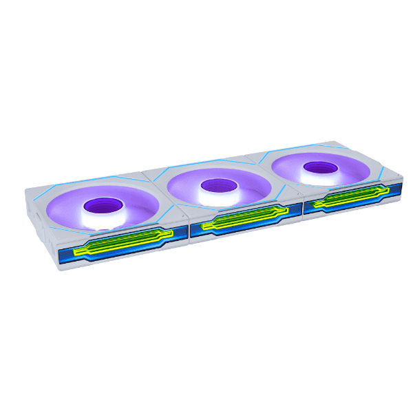 LIAN LI Lian Li UNI FAN SL-INF WIRELESS 120 Reversed Blade White 3 Pack Case Fan, 120 122.1x25mm, 0, 200~2200 RPM Fan Speed, 2.2 mmH2O Air Pressure, 69.7 CFM Air Flow, FDB Bearing, Cableless RGB | 12RSLIN1W3W - thumbnail 1