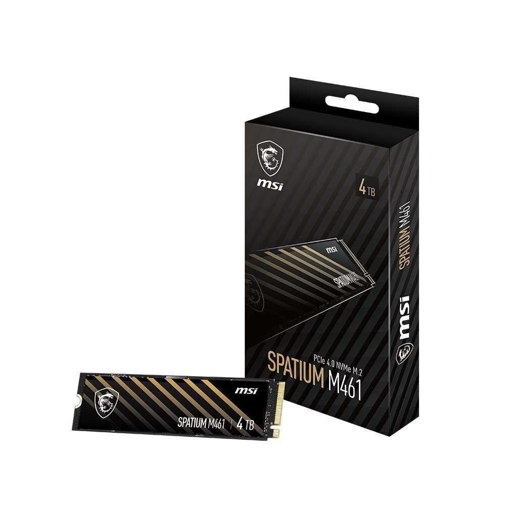MSI Msi SPATIUM M461 PCIe 4.0 NVMe M.2 4TB SSD, PCIe Gen4x4, NVMe 1.4, M.2 2280, 3D NAND, PHISON E21T | SM461N4TB - thumbnail 4