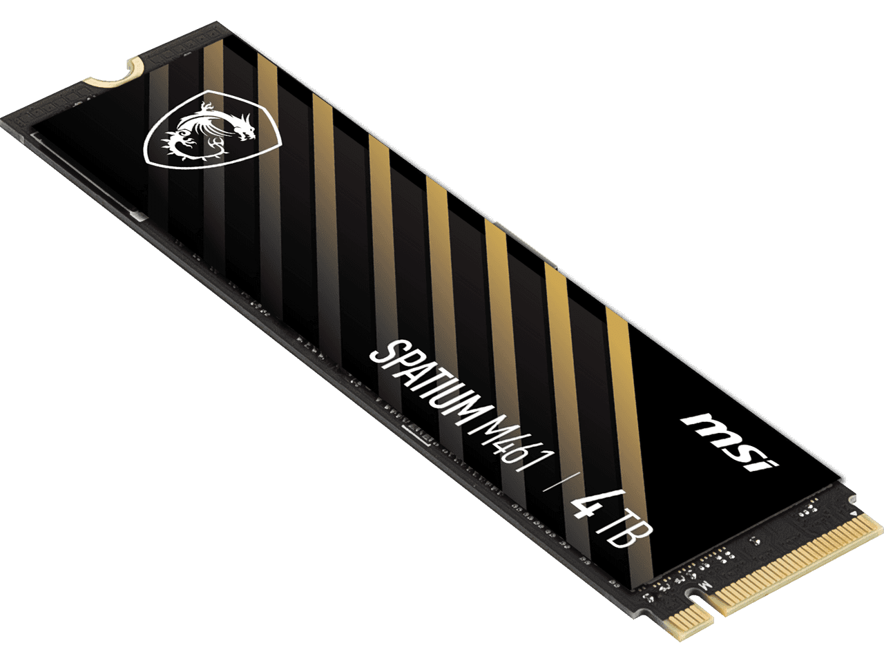 MSI Msi SPATIUM M461 PCIe 4.0 NVMe M.2 4TB SSD, PCIe Gen4x4, NVMe 1.4, M.2 2280, 3D NAND, PHISON E21T | SM461N4TB - thumbnail 1