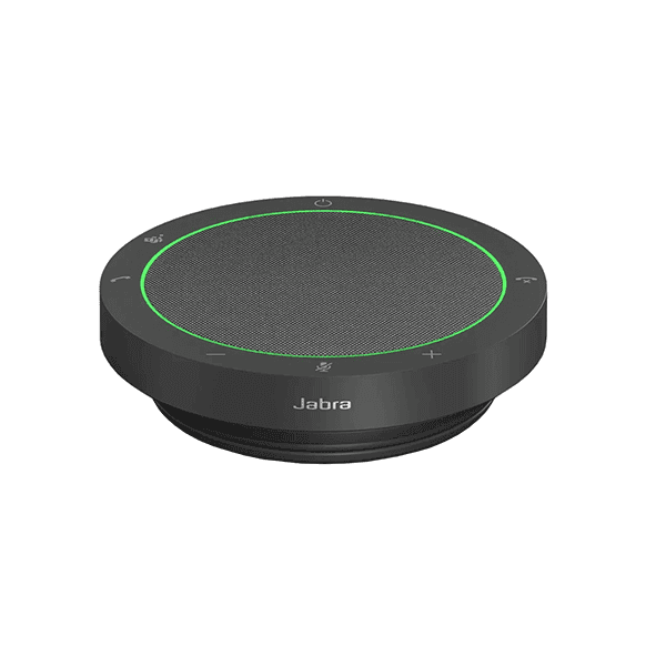 Jabra Jabra Speak2 55 Wireless Bluetooth Speakerphone, Conference Speaker with 4 Noise-Cancelling Mics, 50mm Full-Range Speakers & Wideband Audio, Certified for Zoom & Google Meet, Dark Grey | 2755-209 - thumbnail 1