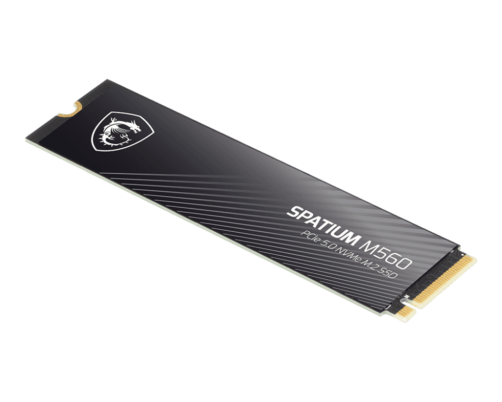 MSI SPATIUM M560 PCIe 5.0 NVMe M.2 M560 2TB Internal SSD, 10,300MB/s Read & 8,700MB/s Write, 3D NAND, Built-in Data Security, Center, 1200TBW thumbnail 4