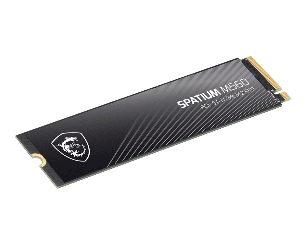 MSI SPATIUM M560 PCIe 5.0 NVMe M.2 M560 1TB Internal SSD, 10,300MB/s Read & 8,700MB/s Write, 3D NAND, Built-in Data Security, Center, 1200TBW thumbnail 4