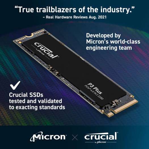 Crucial Crucial 2TB P3 Plus NVMe PCIe 4.0 M.2 Internal SSD | CT2000P3PSSD8 - thumbnail 4