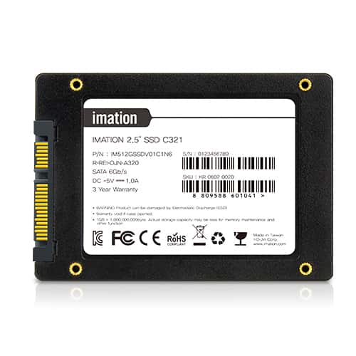 Other Imation C321 SATA3 2.5" 1TB SSD, SATA3 6Gb/s, 100mm x 69mm x 7mm | IM1TSSDV01C1N6 - thumbnail 2
