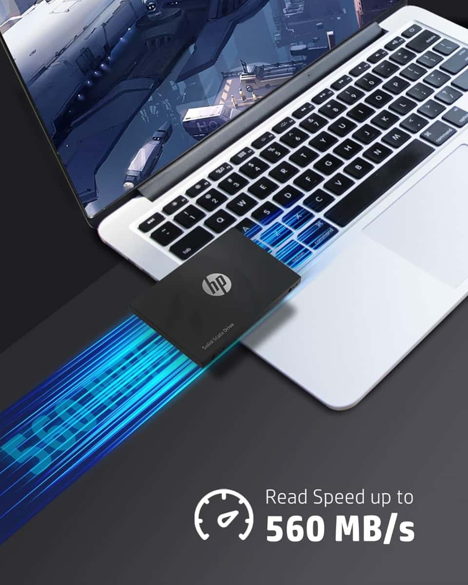 Hp HP S750 1TB SATA III 2.5 Inch PC SSD, 6 Gb/s, 3D NAND Internal Solid State Hard Drive Up to 560 MB/s |16L54AA#ABB - thumbnail 3