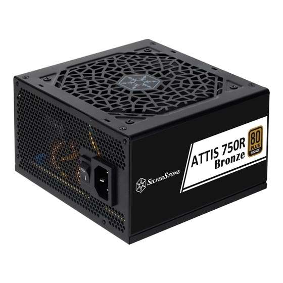 Silverstone SilverStone ATTIS 750R Non-Modular Power Supply, 750W Power, 80 Plus Bronze, Silent 120mm Fan, Active PFC, Multi-Protection, ATX Form Factor, Japanese Primary Capacitor, Black | SST-AT750R-BF - thumbnail 7