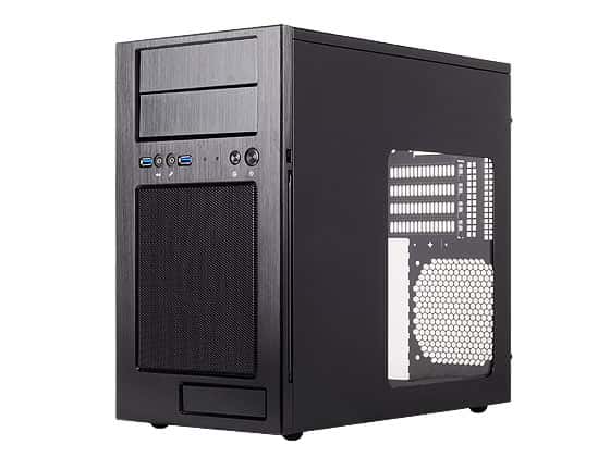 Silverstone Silverstone Tek Micro-ATX Mini-DTX Mini-ITX Mid Tower Computer Case | TJ08-E - thumbnail 1