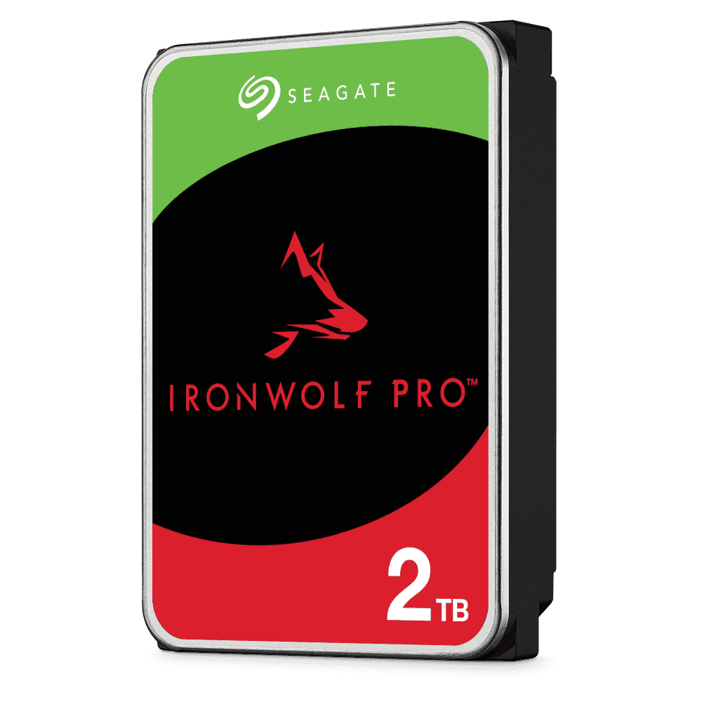 Seagate Seagate 2TB IronWolf Pro Ultra-Reliable 2TB Drives for NAS, Cloud, Servers and RAID, 7200 RPM, 256MB Cache, 2500000 hrs MTBF | ST2000VN001-ST2000NT001 - thumbnail 1