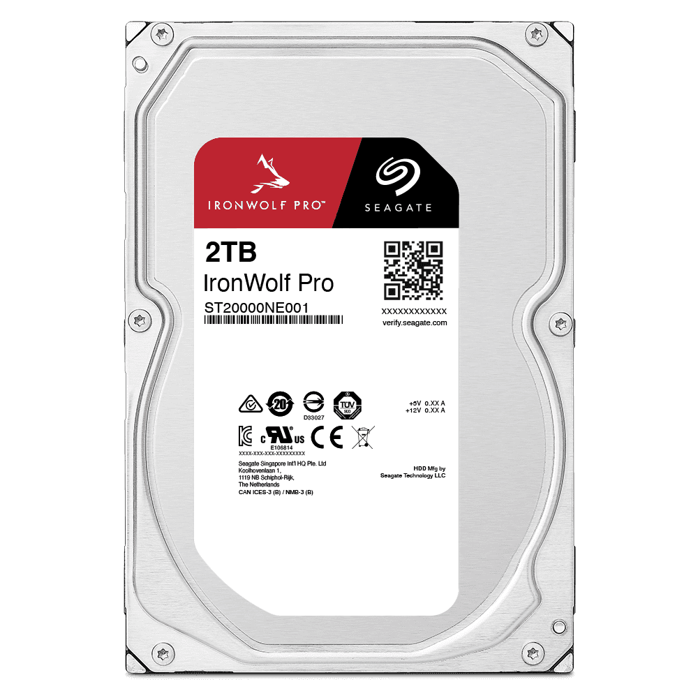 Seagate Seagate 2TB IronWolf Pro Ultra-Reliable 2TB Drives for NAS, Cloud, Servers and RAID, 7200 RPM, 256MB Cache, 2500000 hrs MTBF | ST2000VN001-ST2000NT001 - thumbnail 4
