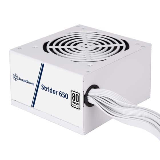 Silverstone SilverStone Strider 650 Non-Modular Power Supply, 650W, 80 Plus, Active PFC, 120mm Silent Fan, Class-Leading Single +12V Rail, ATX, White | SST-ST650-EF-WBW - thumbnail 4