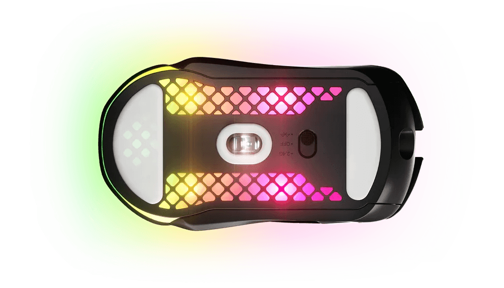 Steel Series Steelseries Aerox 5 Wireless Ultra Lightweight Super-Fast Mouse with AquaBarrier, Optical Sensor, 400 IPS,  1000Hz / 1 ms, 9 Buttons, Right-Handed | 62406 - thumbnail 4