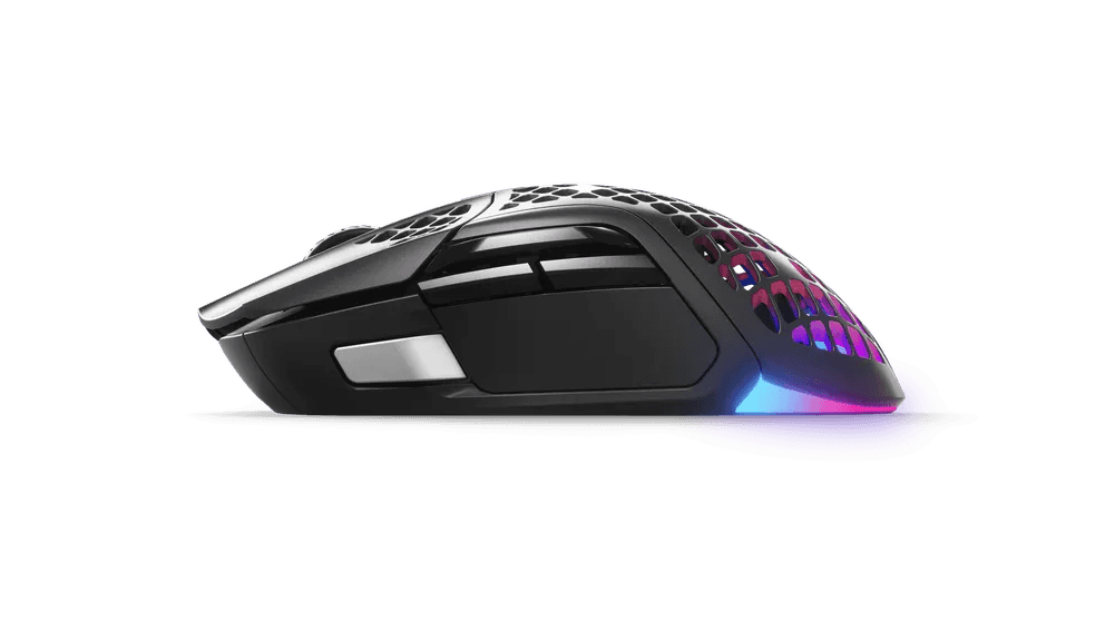 Steel Series Steelseries Aerox 5 Wireless Ultra Lightweight Super-Fast Mouse with AquaBarrier, Optical Sensor, 400 IPS,  1000Hz / 1 ms, 9 Buttons, Right-Handed | 62406 - thumbnail 2