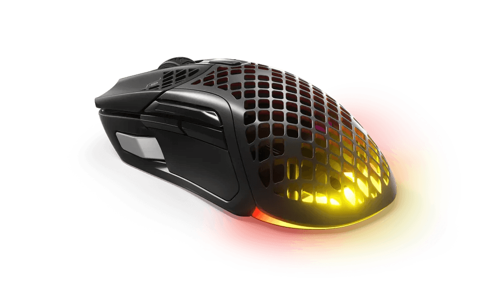 Steel Series Steelseries Aerox 5 Wireless Ultra Lightweight Super-Fast Mouse with AquaBarrier, Optical Sensor, 400 IPS,  1000Hz / 1 ms, 9 Buttons, Right-Handed | 62406 - thumbnail 5