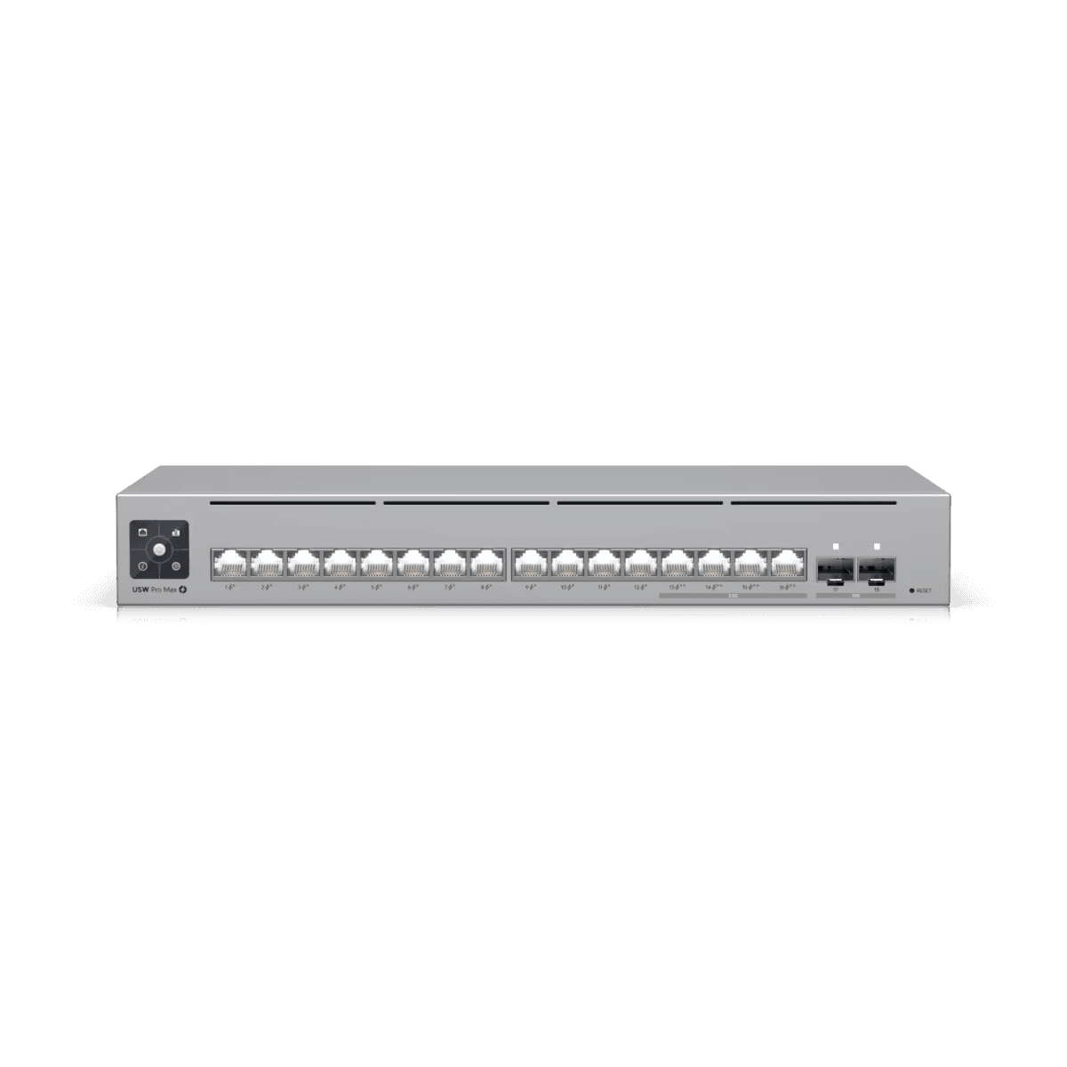 Ubiquiti Unifi Pro Max 16 PoE 16-port, Layer 3 Etherlighting switch, 2.5 GbE, PoE++ output, Versatile Mounting options | USW-Pro-Max-16-PoE (180W) - thumbnail 1