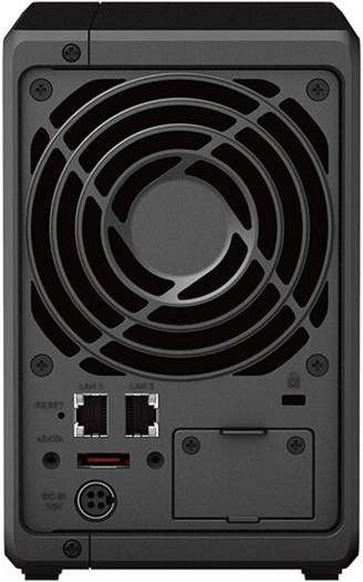 Synology Synology DiskStation DS723+ 2-Bay NAS, 2.6GHz AMD Ryzen R1600 Dual-Core, 2GB DDR4 RAM, 2x 3.5/2.5" Bays | 2 x M.2 2280 Slots, 1x USB-A 3.2, 1x eSATA, 2x Gigabit Ethernet, Black | DS723+ - thumbnail 3