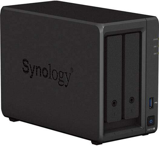 Synology Synology DiskStation DS723+ 2-Bay NAS, 2.6GHz AMD Ryzen R1600 Dual-Core, 2GB DDR4 RAM, 2x 3.5/2.5" Bays | 2 x M.2 2280 Slots, 1x USB-A 3.2, 1x eSATA, 2x Gigabit Ethernet, Black | DS723+ - thumbnail 4