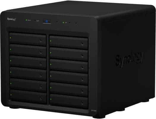 Synology DX1222 12-Bay Expansion Unit, 12 x 3.5" or 2.5" SATA Drive Bays, 1 x Mini-SAS HD Port, Supports Hard Drives and SSDs, Seamless Storage Expansion, For DS3622xs+ & DS2422+, Black | DX1222 thumbnail 7