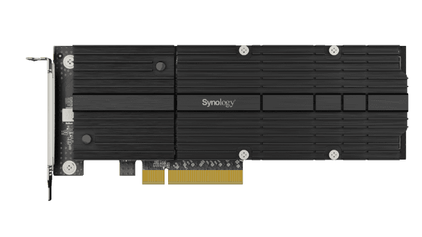 Synology M2D20 M.2 SSD Adapter Card, Dual M.2 2280/22110 Slots, PCIe 3.0 x8 Host Bus Interface, Low Profile and Full Bracket, Create an SSD Cache via PCIe, Black | M2D20 thumbnail 5