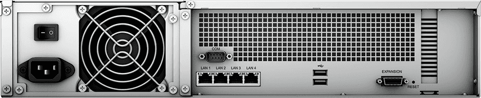 Synology Synology Rack Station RS2421+ 12-Bay Diskless Network Attached Storage, 4-core 2.2 GHz Frequency, Rackmount 2U, 4 x Gigabit Ethernet Ports, Up to 1154 MB/s Sequential Write Speed | RS2421+ - thumbnail 1