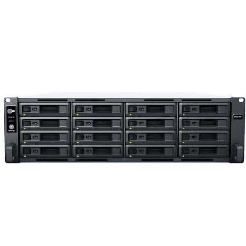 Synology Synology RackStation 3U 16-Bay Rackmount NAS, AMD Ryzen V1500B CPU, 4GB DDR4 ECC Memory, 16 Drive Bays, 4x Gigabit Ethernet Ports, 2200 MB/s Read Speed, 1164 MB/s Write Speed, PCIe 3.0 | RS2821RP+ - thumbnail 1