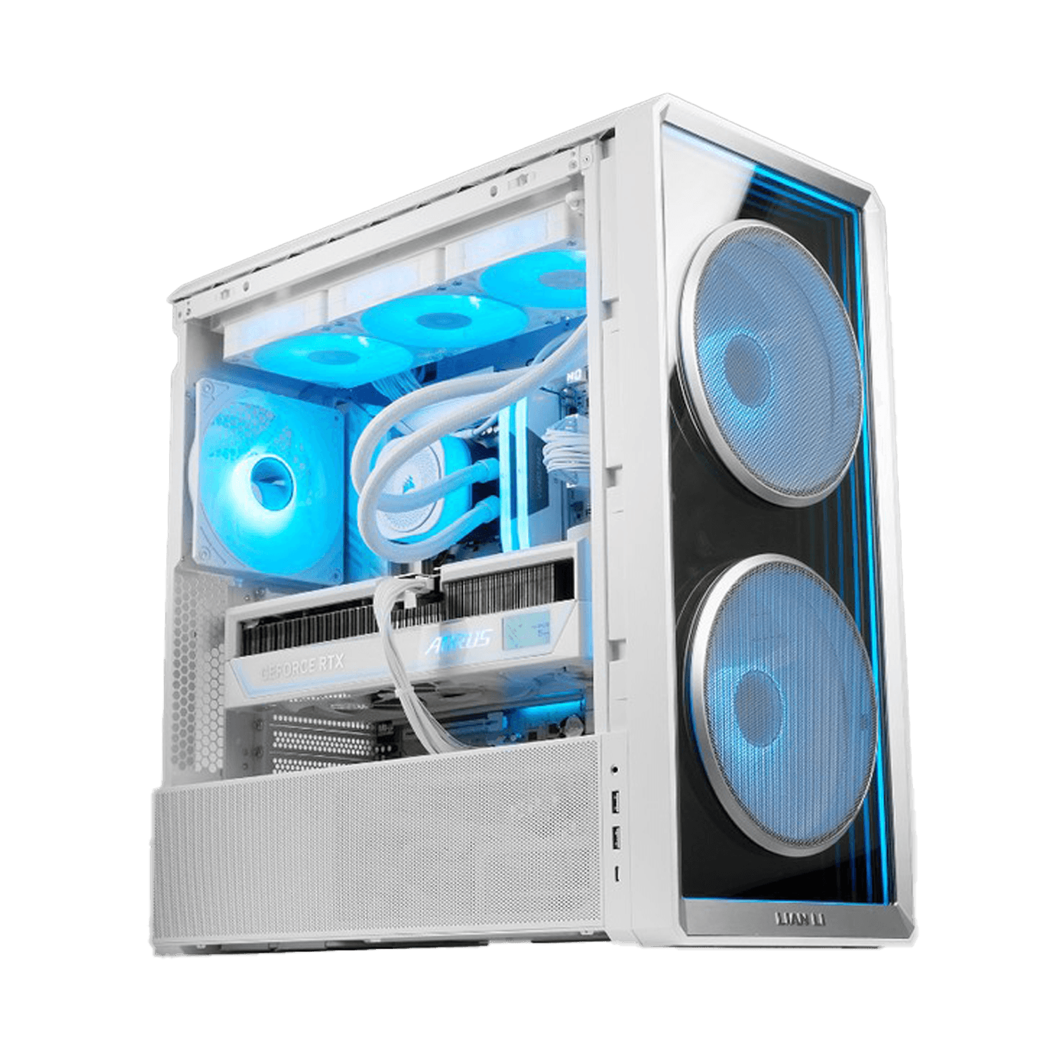 Creator & Gaming PC, Intel Core Ultra 9 285K, AORUS Stealth ICE RTX 5090 32GB, 64GB DDR5, 2TB Gen5 SSD, Lian Li Edge 1200W White - thumbnail 1