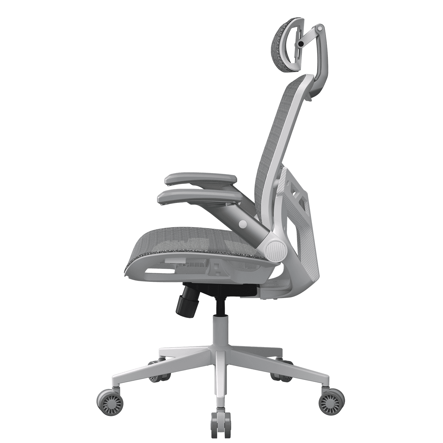 COUGAR SPEEDER ONE White Ergonomic Gaming Chair, Mesh Fabric, 2D Folding Armrests, 3D Headrest Adjustment, Seat Adjustment | 3MSPOWHW.0001 thumbnail 7