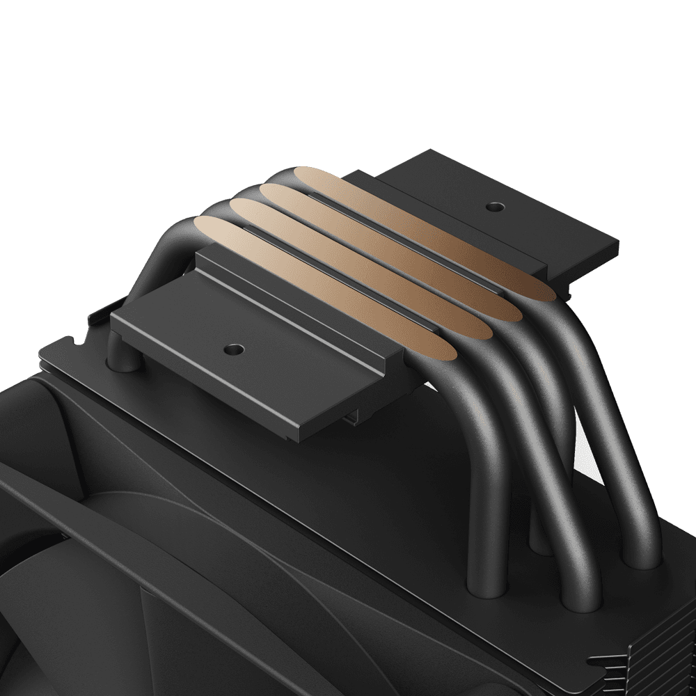 NZXT T120 CPU Air Cooler, 4 Conductive Copper Heat Pipes, 120mm F120 Fan, 27.5dBA Noise, 4-Pin PWM Connector | RC-TN120-B1 thumbnail 2