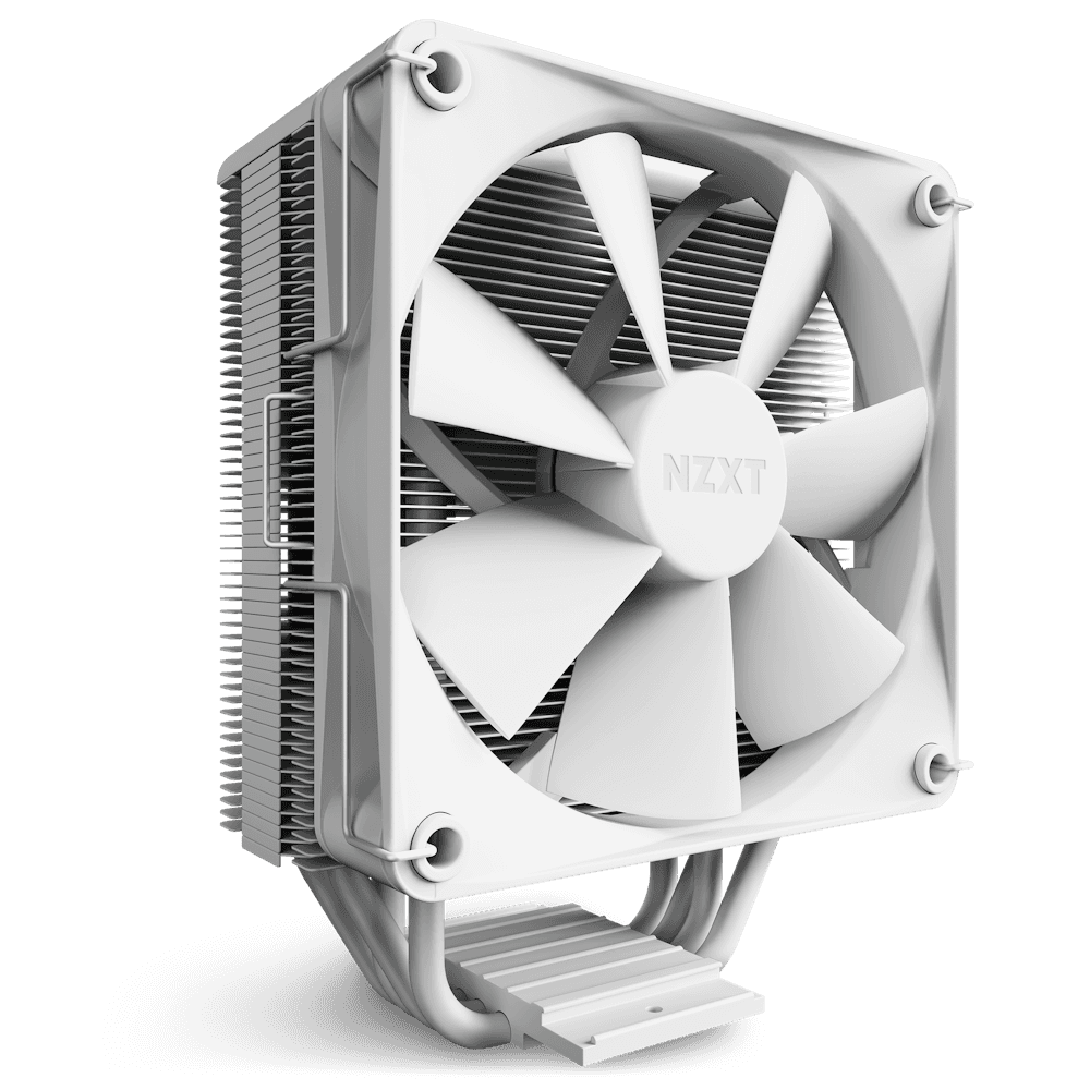 NZXT T120 CPU Air Cooler, 4 Conductive Copper Heat Pipes, 120mm F120 Fan, 27.5dBA Noise, 4-Pin PWM Connector | RC-TN120-W1 thumbnail 2