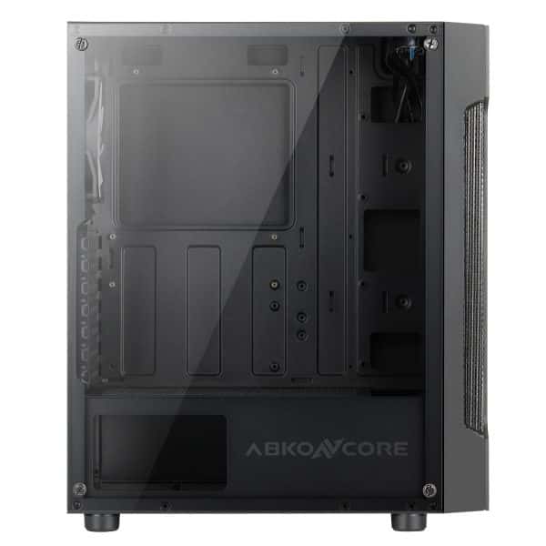 ABKONCORE ABKONCORE T250 Middle Tower Gaming Case, 4x Fixed ARGB Fans, Tempered Glass, ARGB V2 Controller - thumbnail 10