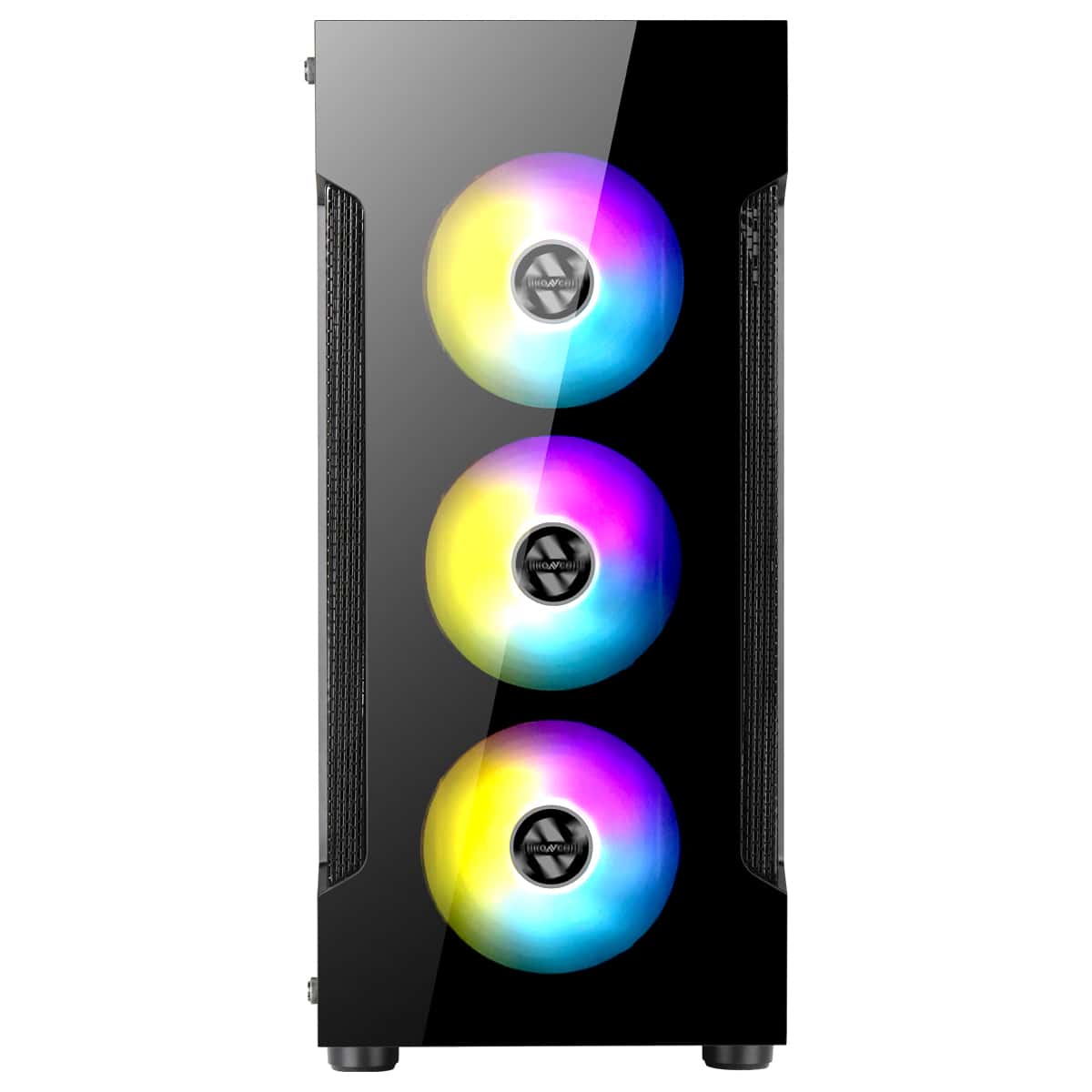 ABKONCORE ABKONCORE T250 Middle Tower Gaming Case, 4x Fixed ARGB Fans, Tempered Glass, ARGB V2 Controller - thumbnail 5
