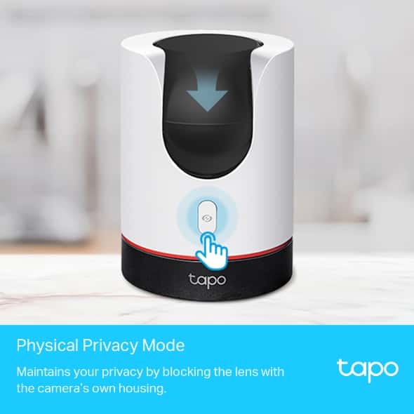 tp-link tp-link Tapo Pan/Tilt AI Home Security Wi-Fi Camera, 2K QHD 4MP (2560??1440 px), Two-Way (built-in microphone and speaker), 850m IR LED (up to 30ft), 940nm IR LED, IEEE 802.1 1b/g/n, 2.4 GHz Adapter Input: 100-240 V, 50/60 Hz, 0.3 A Adapter | Tapo C225 V1 - thumbnail 5