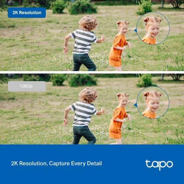 tp-link tp-link Tapo Outdoor Security Wi-Fi Camera, Ultra-High-Definition Video, Wired or Wireless Networking, Advanced Night Vision, Motion Detection and Notifications (AI), Sound and Light Alarm, Two-Way Audio, up to 512 GB, Voice Control | Tapo C310 V2.2 - thumbnail 2