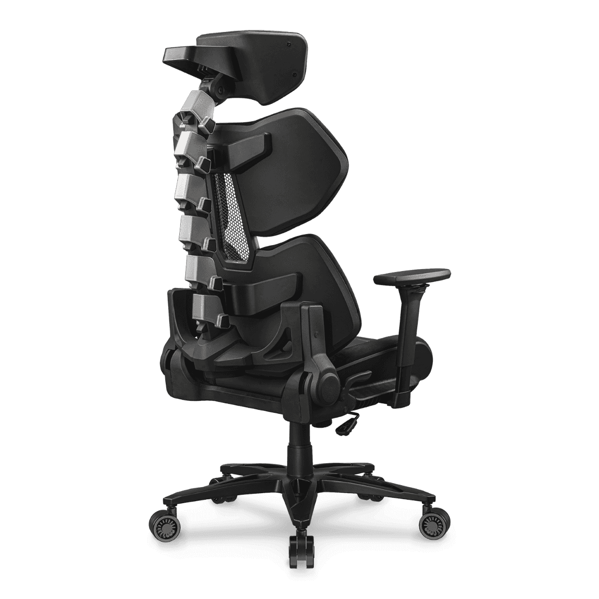Cougar Terminator Elite Gaming Chair, Butterfly Mechanism, Hyper-Dura Leatherette Upholstery, High Density Mold Shaping Foam, Class 4 Gas Lift, 4D Armrests, Black | 3MTRESLB.0001 thumbnail 6