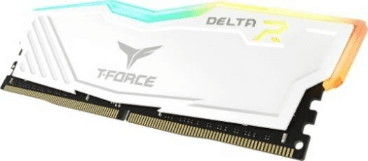 TEAMGROUP  TeamGroup T-FORCE Delta RGB White 32GB (2X16GB) DDR4 3600, Aluminum Heat Spreader, Unbuffered | TF4D432G3600HC18JDC01 - thumbnail 2