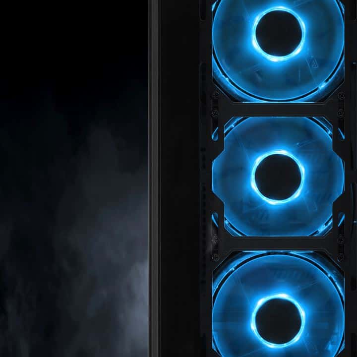 SHARKOON Sharkoon TG5 Glass ATX MIDI Tower Case, 3x 120 mm LED fan Pre-Installed, Tempered glass 4 mm, Blue | 4044951020584 - thumbnail 7