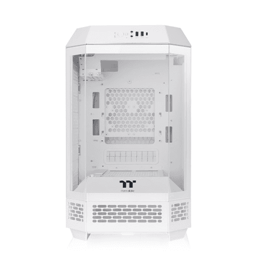 Thermaltake Thermaltake Tower 250 Snow Mini Tower Case, Tempered Glass, 2x Pre-installed CT120 Fans, MoBo Supports Mini ITX, Radiator Upto 360mm, White | CA-1Z9-00S6WN-00 - thumbnail 3