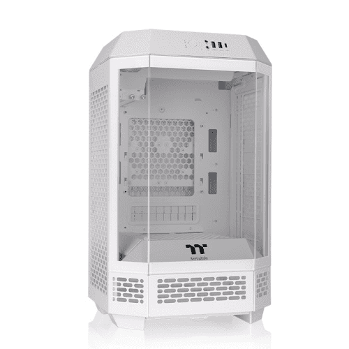 Thermaltake Thermaltake Tower 250 Snow Mini Tower Case, Tempered Glass, 2x Pre-installed CT120 Fans, MoBo Supports Mini ITX, Radiator Upto 360mm, White | CA-1Z9-00S6WN-00 - thumbnail 1