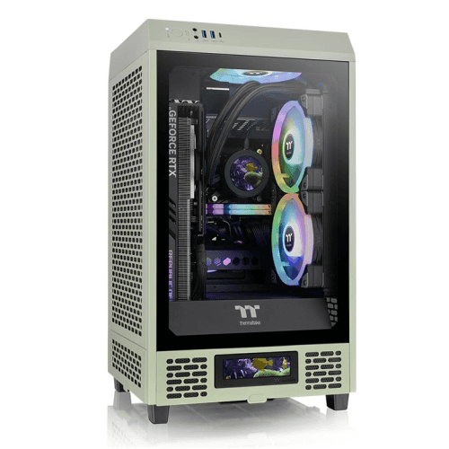 Nanotech Compact Gaming PC: AMD Ryzen 7 9800X3D + Sapphire NITRO+ RX 9070 16GB, 32GB DDR5 6000MHz, 2TB Samsung 990 PRO, 240mm LCD AIO, 750W Gold, WiFi 6E, Matcha Green Mini Tower - thumbnail 1