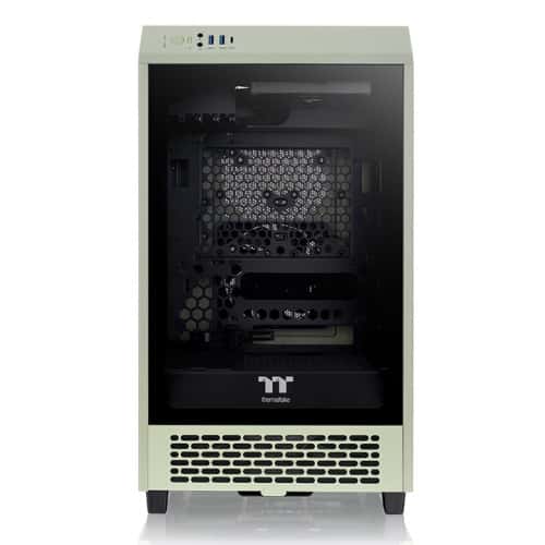 Thermaltake Thermaltake The Tower 200 Matcha Green Mini Computer Case, SPCC+Tempered Glass Material, Up to 280mm Cooler Supports, Up to 4x Fans Support, Removable Dust Filter, Matcha Green | CA-1X9-00SEWN-00 - thumbnail 1