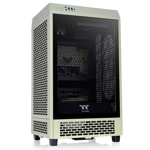 Thermaltake Thermaltake The Tower 200 Matcha Green Mini Computer Case, SPCC+Tempered Glass Material, Up to 280mm Cooler Supports, Up to 4x Fans Support, Removable Dust Filter, Matcha Green | CA-1X9-00SEWN-00 - thumbnail 5