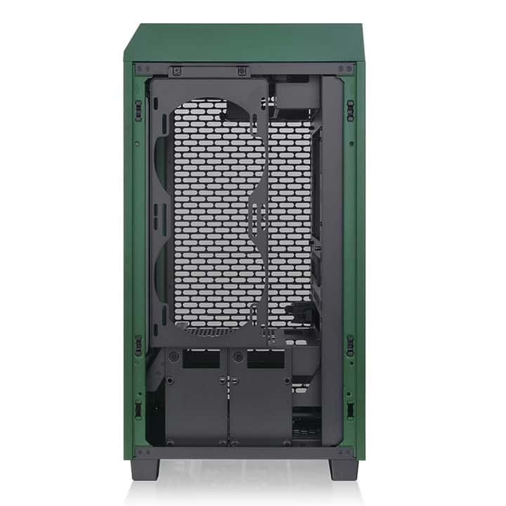 Thermaltake The Tower 200 Mini Computer Case, SPCC+Tempered Glass Material, Supports Up to 280mm Radiator, Up to 4 Fans Support, Removable Dust Filter-Racing Green - thumbnail 6
