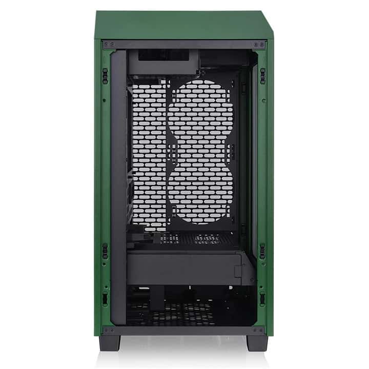 Thermaltake The Tower 200 Mini Computer Case, SPCC+Tempered Glass Material, Supports Up to 280mm Radiator, Up to 4 Fans Support, Removable Dust Filter-Racing Green - thumbnail 5