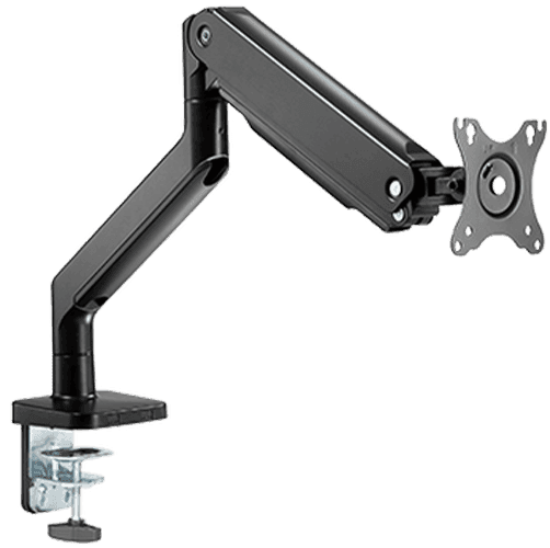 Twisted Minds Single Monitor Heavy Duty Spring Assisted Monitor Arm USB Port, Weight Capacity 2-16kg, Aluminium, Plastic,Steel | TM-60-C06 thumbnail 1