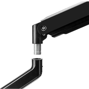 Twisted Minds Single Monitor Heavy Duty Spring Assisted Monitor Arm USB Port, Weight Capacity 2-16kg, Aluminium, Plastic,Steel | TM-60-C06 thumbnail 3