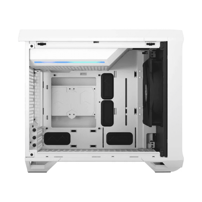 Fractal Design FRACTAL Design Torrent Nano Mini-ITX PC Case, 1x Pre Installed Fan 180 PWM Fans, GPU Max 335 Mm, Motherboard Compatibility Upto MITX, 3x Expansion Slots & Drive Mounts, ATX PSU Compatibility, Fixed Cable Straps, White TG Clear Tint | FD-C-TOR1N-03 - thumbnail 6