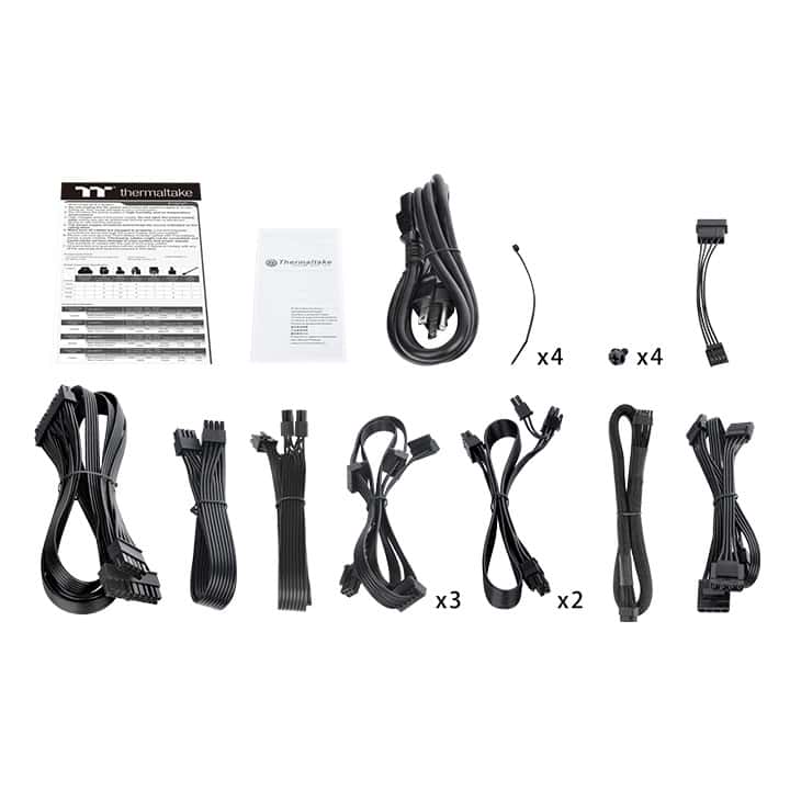 Thermaltake Thermaltake TOUGHPOWER GF A3 Gold 1200W PSU, True 600W 12VHPWR Connectors on PSU & NVIDIA RTX 40 Series, ATX 3.0/PCI-E 5.0, 80+ Gold, SLI/Crossfire Ready, Black | PS-TPD-1200FNFAGK-H - thumbnail 7