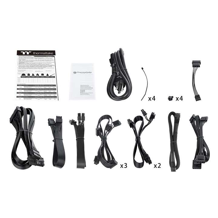 Thermaltake Thermaltake TOUGHPOWER GF A3 Gold 1200W PSU, True 600W 12VHPWR Connectors on PSU & NVIDIA RTX 40 Series, ATX 3.0/PCI-E 5.0, 80+ Gold, SLI/Crossfire Ready, Black | PS-TPD-1200FNFAGK-H - thumbnail 7