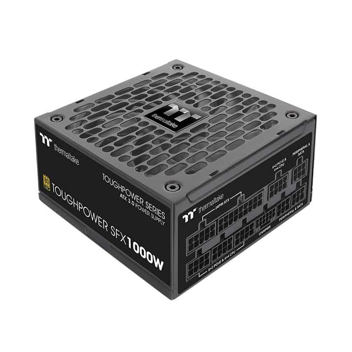 Thermaltake Toughpower SFX 1000W Gold - TT Premium Edition Power Supply, 1000W, Platinum 80 PLUS Efficiency, 9cm FDB Fan, Active PFC, PCIe Gen 5.1 Ready, ATX 3.1 Standard, TT Premium Edition, Black | PS-STP-1000FNFAPK-1 - thumbnail 3