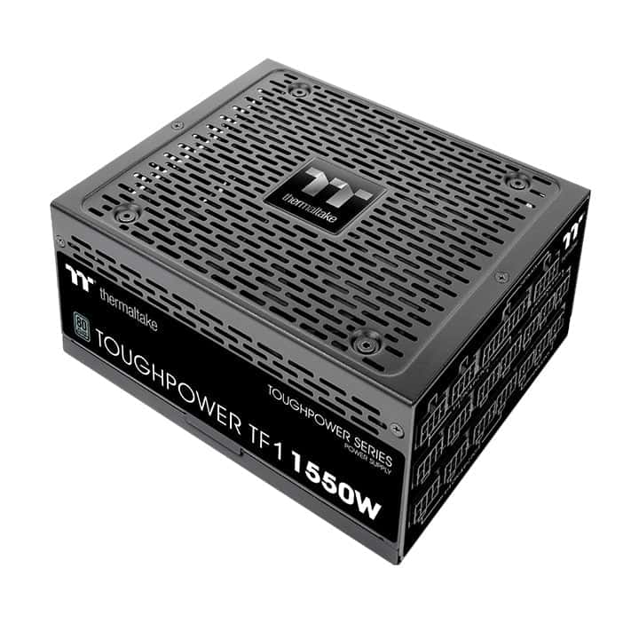 Thermaltake Thermaltake Toughpower TF1 1550 Watt Power Supply, Full Modular, 80 Plus Titanium, PSU, SLI/CrossFire, Single Rail, 129A, 140mm Fan, ATX | PS-TPD-1550FNFATK-1 - thumbnail 1