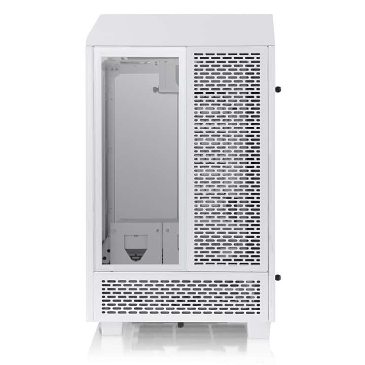 Thermaltake Tower 100 Snow WhiteMini Chassis,  2x Preinstalled 120mm Fans, 462.8 x 266 x 266 mm (H X W X D), Tempered Glass x 3 (4mm thickness), 6.7??? x 6.7??? (Mini ITX) Motherboard Support, USB 3.2 (Gen 2) Type-C x 1, USB 3.0 x 2| CA-1R3-00S6WN-00 - thumbnail 5